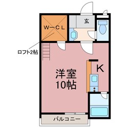 セザンヌ牧野の物件間取画像